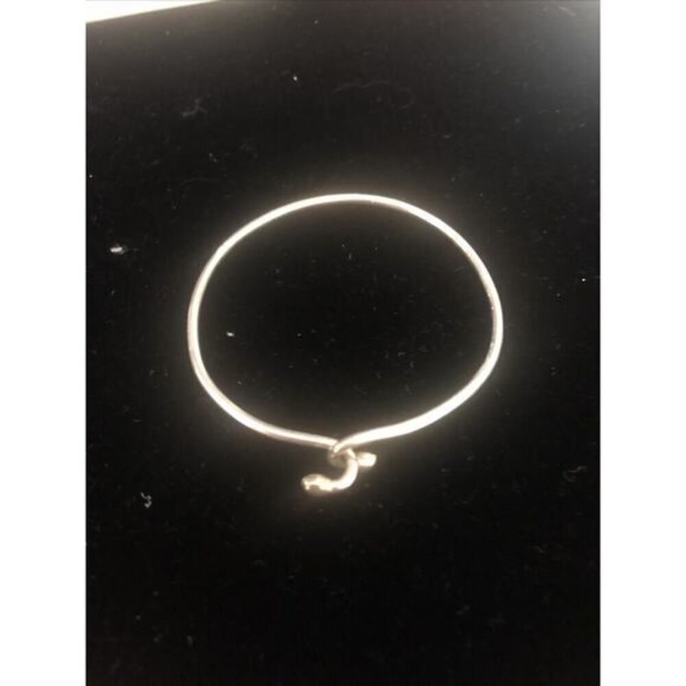 Sterling Silver 925 Love Knot Hook Charm Bracelet